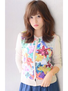 トリコ心斎橋(trico) 下し流し前髪@アンニュイカールウェービーセミディ。