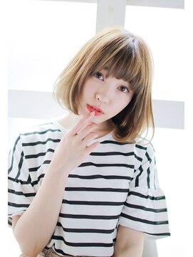 アウラ(Aula by marbles) 内巻きボブ/オリーブベージュ/オリーブグレージュ[横浜美容室]