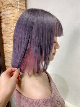 アンク クロス 池袋北口店(ANKHCROSS) 《アンククロス柴田》パープルグレージュ、ピンクヘアー