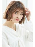 フェミニン大人ボブスタイル