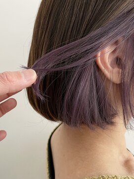 カイラ(KAILA) 【KAILA】韓国エモピンクバイオレットインナーカラー☆高野担当