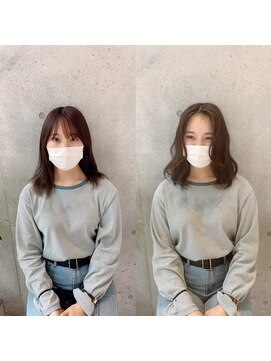 アフィーロ(ACHFILO) 20代30代大人女子前髪エクステ　艶髪透明感ナチュラルブラウン