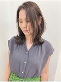 くびれレイヤー_ホワイトアッシュエアリーミディ