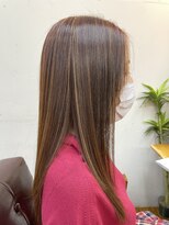 キャラシャローネ お台場(CharaChalone)&nbsp;ハイライト／ワインピンク／ロング【キャラシャローネお台場】