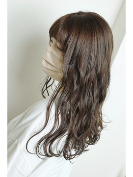 ビアージュ(Viage) :ロング　:波ウェーブ　:コテ巻き　:オレンジブラウン