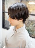 《knit銀座》大人黒髪20代30代40代ハンサムショート丸み前下がり