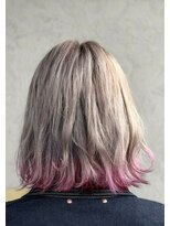 ヘアーデザイン ディードット ウル(D. ulu)&nbsp;チェリーピンク裾カラー&ピンクインナーカラー