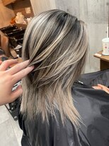 ラフ(LAFF)&nbsp;#バレイヤージュ#グレージュカラー#ボブウルフ#ココアベージュ