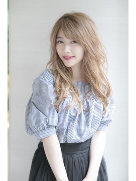 ルルディ バイ アフロディーテ銀座(luludi by APHRODITE) アンブレラカラー/こなれミディ/ウェーブパーマ/前髪/銀座