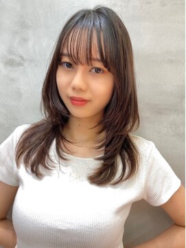 ロンドアベニール 北千住(Lond avenir) レイヤーカット　ナチュラルブラウン　西田大樹