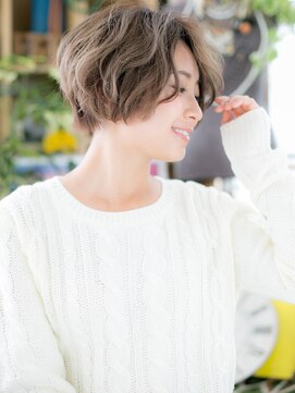 カバーヘアアンドスパ ブリス 浦和(COVER HAIR&SPA bliss) グラデーションカラーくせ毛風ニュアンスボブc5浦和20代30代40代