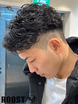 ルースト 渋谷店(ROOST) かき上げ風×宮城リョータ風パーマ