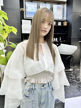 チュダック(ChuDuck) 韓国風《ミルクティー》ハイトーン/ケアブリーチ/ダブルカラー