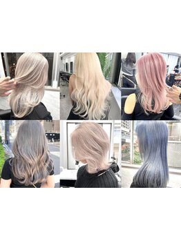 ツヤ×透明感を重視した抜け感あふれるトレンドスタイルに。韓国風暗髪からブリーチカラーまでお任せ！