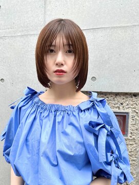 バートランド 白楽(Bertland) 島田/顔まわりレイヤーボブ ナチュラルベージュ 秋冬 白楽ボブ