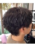 メンズスパイラル波パーマ