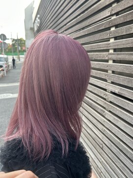 モップス 金沢文庫店(MOPS) ピンクカラー「ブリーチ/ハイライト/髪質改善/金沢文庫駅」