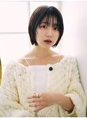 10代20代30代黒髪スタイル/マッシュショート/シースルーバング