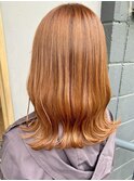 《前地 麻衣》ブリーチケアカラー/オレンジブラウン