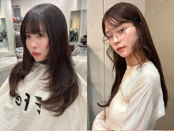 フェブミエル(fev miel)の写真/トレンドの毛先ワンカールも可愛く決まる「巻けるストレート」で理想のスタイルも思い通り！癖毛対策にも◎