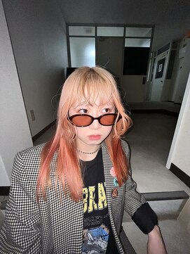 ヘアースタジオ ゼン(hair studio Zen) オレンジデザインカラー