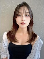 ロール 博多(Role) ミニウルフレイヤーカット顔周り前髪韓国ミディアムロング/博多