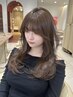 顔まわり&前髪カット + 顔まわりストレート ￥11900  【縮毛矯正】