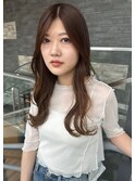 セミロング ナチュラルブラウン