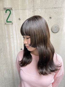 ニコフクオカヘアーメイク(NIKO Fukuoka Hair Make) 福岡天神/大人かわいい赤み消しカラー/ハイライト/前髪カット