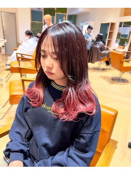 オーブ ヘアー プリモ 盛岡店(AUBE HAIR primo) グラデーションぴんく