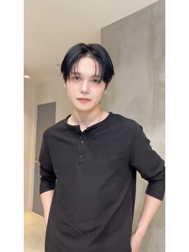 ザシェノンアオヤマ(THE CHAINON AOYAMA) ブルーブラック×シースルーコンマバング