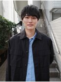表参道シャドウパーマメンズカットラウンドマッシュツイスパ30代