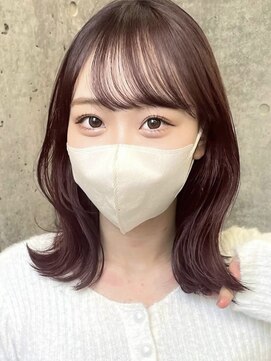 ガーデントウキョウ(GARDEN Tokyo) ピンクブラウン/ミディアムヘア/顔周りカット/レイヤーカット