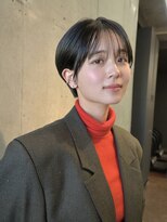 プロス(Pros)&nbsp;シースルーマッシュショート/透明感暗めオリーブグレー/表参道