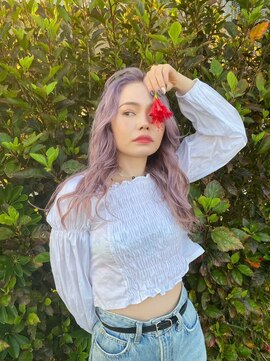 リコヘアー(LiCO HAIR) 那覇/イメチェン/ピンクベージュ/アンブレラカラー/前髪