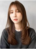 こなれヘアエアリーカールくせ毛風カールモテ髪薄めバング