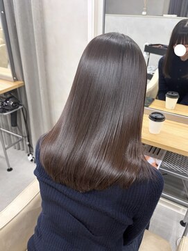 インスヘアー 梅田茶屋町(INCE HAIR) ぱつっとミディアムヘア