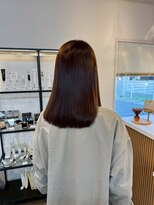 クララジャパン ナベシマ(CLALA JAPAN Nabeshima)&nbsp;縮毛矯正　質感ストレート　髪質改善カラー　顔まわり　ブリーチ