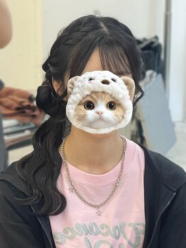アイトーキョーエス 渋谷(AI TOKYO S) サイドお団子/サイドクラゲヘア/浴衣ヘアアレンジ/お団子ヘア