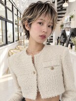 ユイマァル 倉敷(YUIMARL)&nbsp;デザインカラー★20代30代40代倉敷ブリーチ★レイヤーショート★