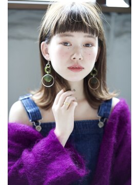 クロム バイ リエット(Chlom by Lietto) Chlom ☆ワイドオン眉外ハネグレージュ　TEL 0364574337