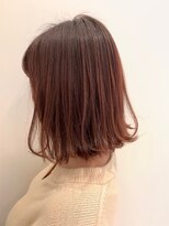 ビーハイブ 一番町店 アヴェダ(BEHIVE)&nbsp;外ハネボブ　AVEDAカラー×ピンクベージュ