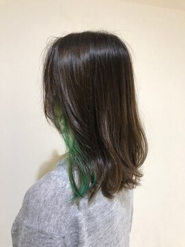 クレア 相武台(CREA) CREA相武台前　インナーカラー×サワーグリーン