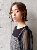 外ハネショートボブ