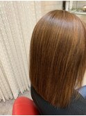 艶髪 うるさらストレート ハイライト 白髪ぼかし@田代3/6