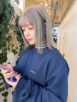 ジゼル 博多筑紫口店(GiseL) White beige× grey♪umbrella color♪