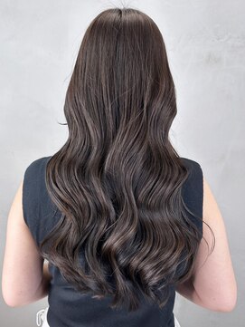 アルバム 銀座(ALBUM GINZA) ナチュラルロングヘア_ピンクブラウン切りっぱなしボブ_ba478721