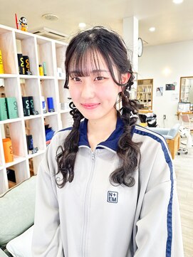 エルフ(elf) ツイン編み下ろしアレンジ