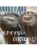 (稲毛)白髪ぼかしハイライト