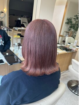 ラヴィズム 松崎店(LUVISM) ピンクベージュダブルカラーブリーチ新潟東区松崎